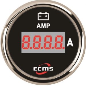 Цифровой амперметр ECMS PEA-BS±150A диаметр 52мм черный 800-00169