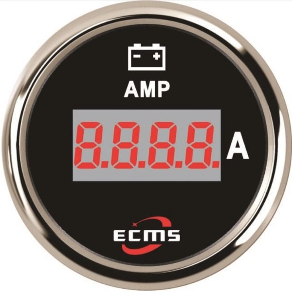 Цифровой амперметр ECMS PEA-BS±150A диаметр 52мм черный 800-00169