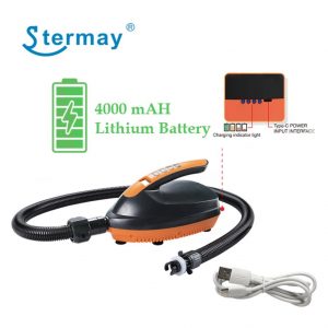 Насос для SUP досок STERMAY HT-781A с литиевым аккумулятором 4000mAH 70L/min 16 PSI