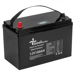 Литий-ферумный аккумулятор Weekender LIFEPO4 12v100Ah + зарядка 12V10A